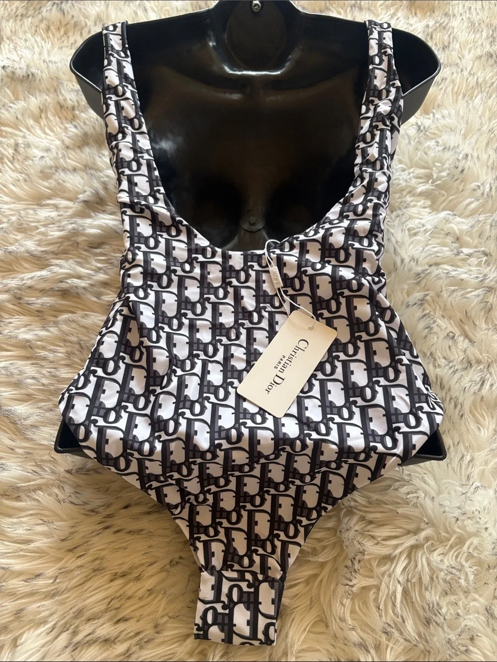 Dior Black & White Monogram women One-Piece - Picture 6 of 9